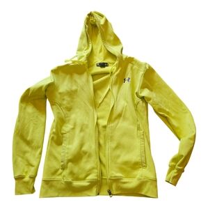Bright yellow Under Armour hoodie size small